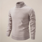 Effortless Men's Turtleneck Sweater Slim Fit 0