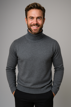 Elegant Turtleneck Sweater In Bold Color 6